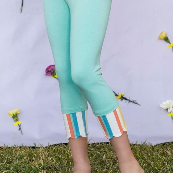 Matilda Jane Girls Rainbow Sherbert Cropped Leggings Size 4 New with tag - Picture 1 of 4